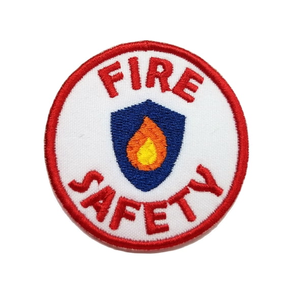 Funny Cute Fire Safety Camping Badge Embroidered Iron On Patch