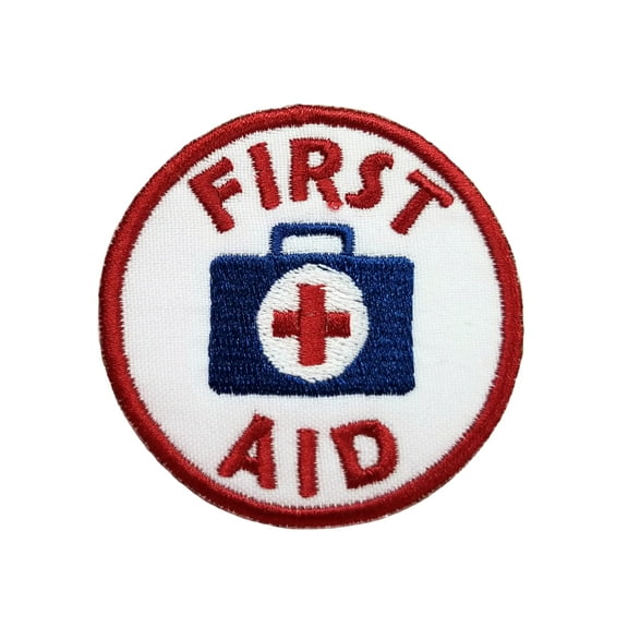 Funny Cute First Aid Camping Badge Embroidered Iron On Patch