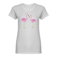 thumbnail image 1 of Funny Cute Flamingo Shaped T-Shirt Women -Image by Shutterstock, Female Medium, 1 of 2