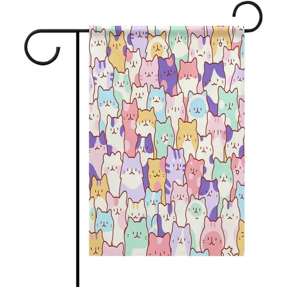 Funny Cute Garden Flag Double Sided Printed Yard Flags Outdoor Decoration 12X18 Inches