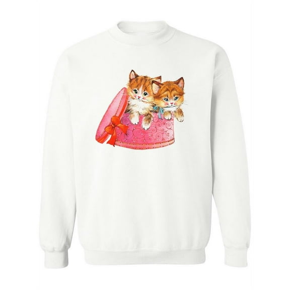 Funny Cute Kittens Sweatshirt Women -Image by Shutterstock, Female XX-Large