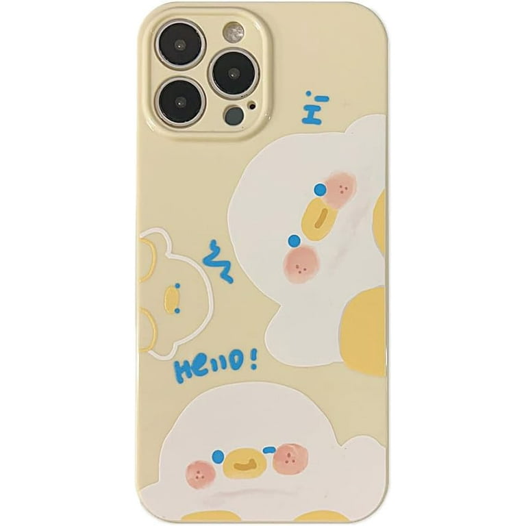 Funny Cute Little Duck Soft for iPhone Case (Yellow,iPhone 15
