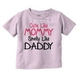 thumbnail image 1 of Funny Cute Mommy Smelly Daddy Joke Youth T Shirt Tee Girls Infant Toddler Brisco Brands 12M, 1 of 5