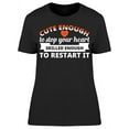 thumbnail image 1 of Funny Cute Nurse Quote Heart T-Shirt Women -Image by Shutterstock, Female Large, 1 of 2