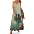 thumbnail image 1 of Funny Cute Panda Fine Art Sleeveless Dress Summer Dress Woman 2025, 1 of 7