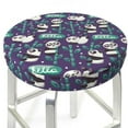 thumbnail image 1 of Funny Cute Panda Round Bar Stool Seat Covers, Elastic Round Chair Cover Stool Seat Slipcover Bar Stool Cushions Round Pad for 12-14 inch, 1 of 5