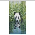 thumbnail image 1 of Funny Cute Panda Shower Curtain Fabric Bathroom Decor with Hooks, 1 of 8