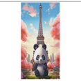 thumbnail image 1 of Funny Cute Panda Shower Curtain for Bathroom with 12Hooks, Polyester Fabric Thick Shower Curtain Washable Waterproof Curtain, 1 of 8