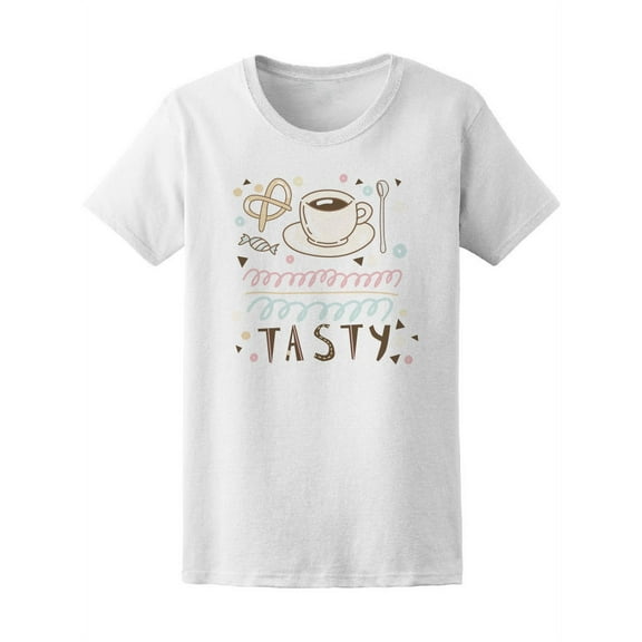 Funny Cute Pretzel Coffee Cup Tee Women's -Image by Shutterstock