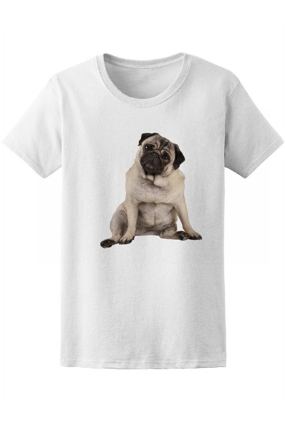 Funny Cute Pug Puppy Dog Tee Women's -Image by Shutterstock