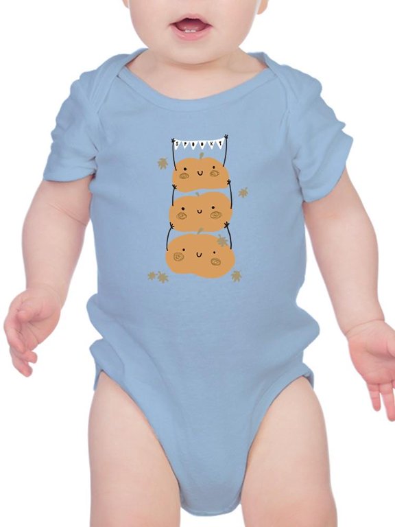 Funny Cute Pumpkin Stack Bodysuit Infant -Image by Shutterstock, 24 Months