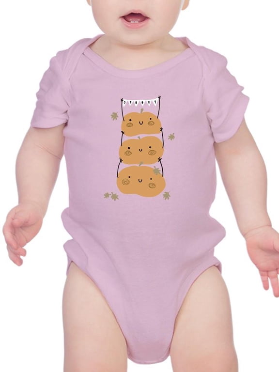 Funny Cute Pumpkin Stack Bodysuit Infant -Image by Shutterstock, 24 Months