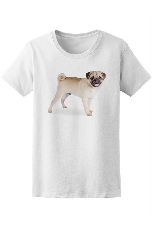 Funny Cute Puppy Pug T-Shirt Men -Image by Shutterstock, Male 3X-Large