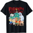 thumbnail image 1 of Funny Cute Rudolph The Red Nosed Reindeer Christmas Adult Kid Unisex T-Shirt, up to Size 5XL, 1 of 2