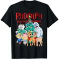 thumbnail image 1 of Funny Cute Rudolph The Red-Nosed Reindeer Holiday Winter Retro Unisex T-Shirt up to size 5XL, 1 of 2