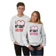 thumbnail image 1 of Funny Cute Set for Couples Matching Women Plus Size Long Sleeve Graphic Tee Brisco Brands 2X, 1 of 6