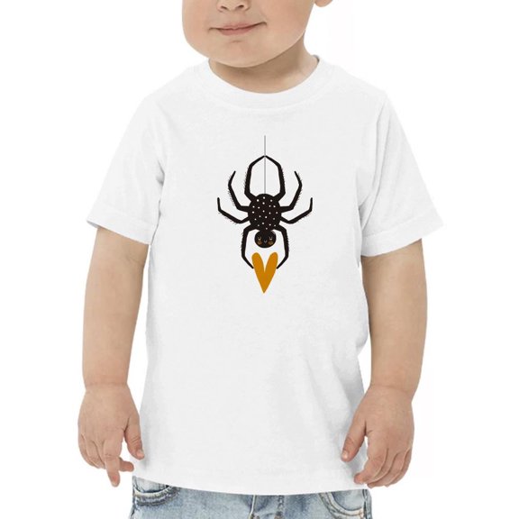 Funny Cute Spider W Heart T-Shirt Toddler -Image by Shutterstock,  3 Toddler