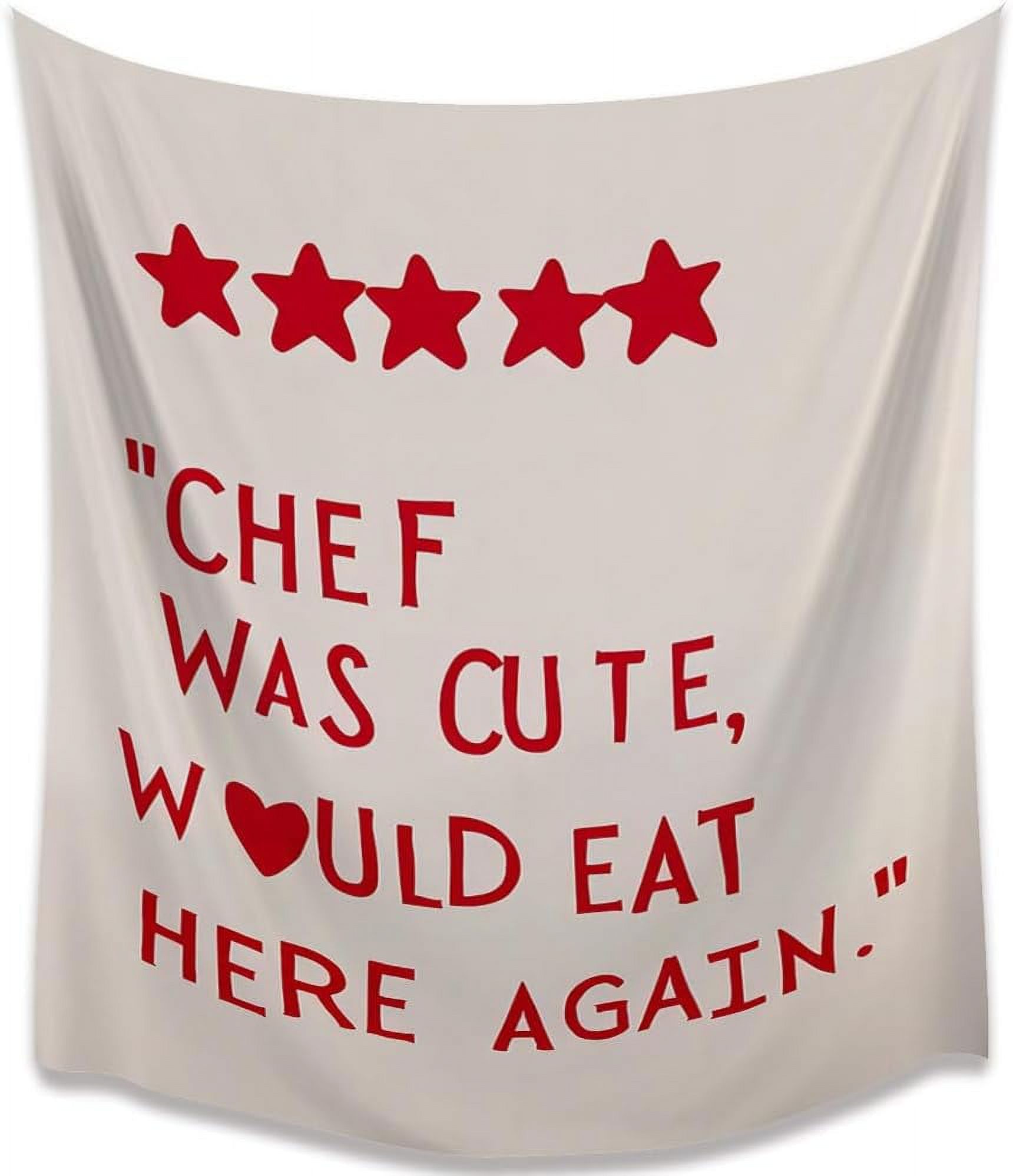 Funny Cute Tapestry Kitchen W Art Quotes Chef Signs Minimalist Room