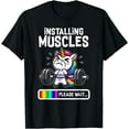 thumbnail image 1 of Funny Cute Unicorn Workout Gym Fitness Weightlifting Gift Unisex T-Shirt for Men Women Kids Toddler, 1 of 5