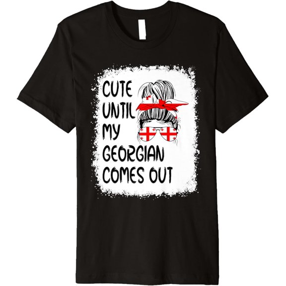 Funny Cute Until My Georgian Comes Out Premium T-Shirt