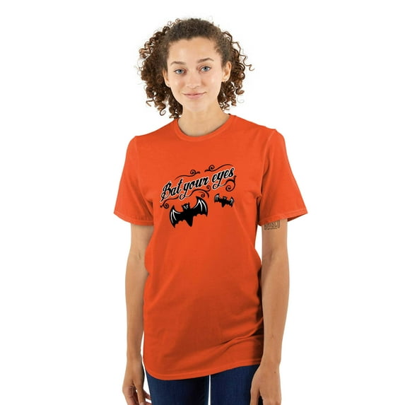 Funny Cute Witchy Halloween Bats Women's Plus Size Graphic Tee Brisco Brands 4X