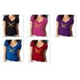 thumbnail image 1 of Funny Cute Yoga Just Do Yoga Printed Design V-Neck T-Shirt Short Sleeve Vneck T-shirt Soft and Comfy Shirt, Lightweight Shirt Red Shirt X-Large, 1 of 3