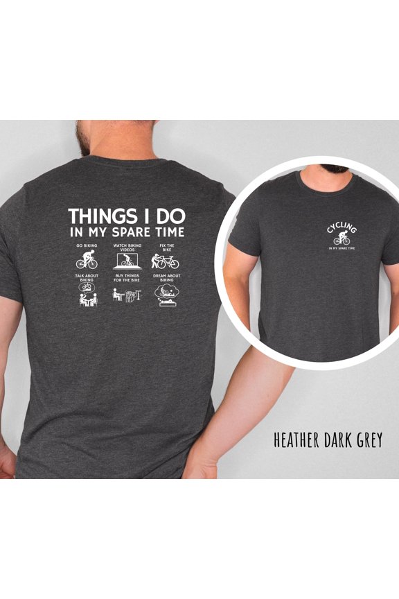 Funny Cycling Activities T-Shirt for Bike Lovers - Perfect Gift for Cycling Dads and Mountain Bikers