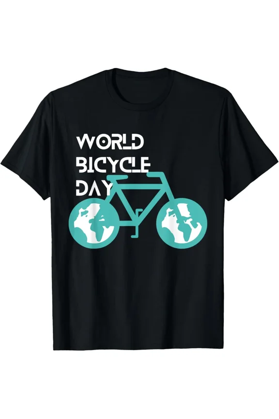 Funny Cyclist Bike Ride Hobby Race World Bicycle Day Graphic Gift Top Cool Unisex T-Shirt