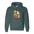 thumbnail image 1 of Funny DJ Animals Summer Beach Party Cat Dog Graphic Print Hoodie, for men & women, up to size 5XL, 1 of 3