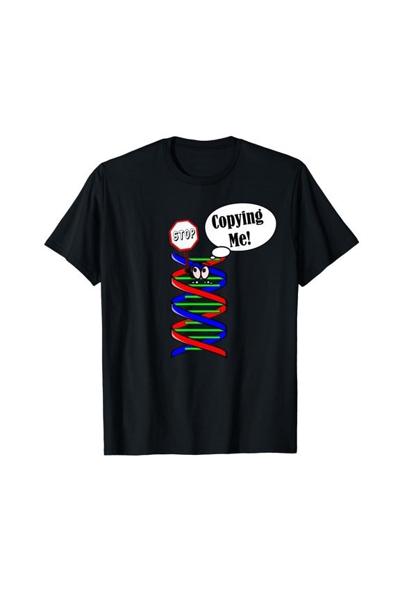 Funny DNA Cartoon Design T-Shirt for Geneticists and Biologists