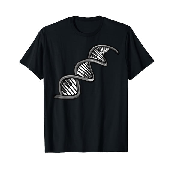 Funny DNA Piano Themed Gift For Keyboard Player Men Women T-Shirt