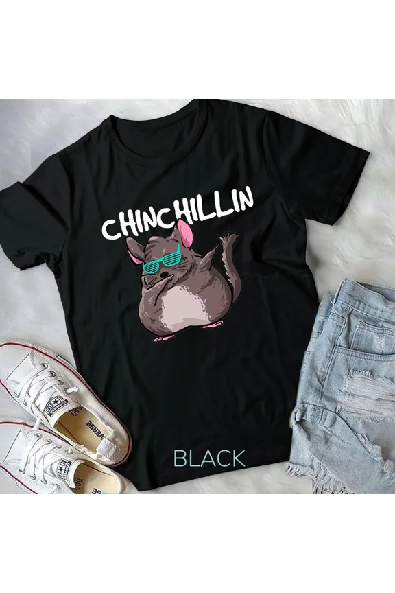 Funny Dabbing Chinchilla Meme, Pet and Animal Lover Themed Gift Unisex T-Shirt