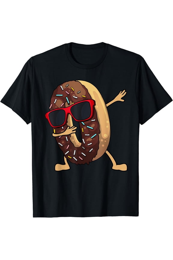 Funny Dabbing Donut Art For Men Women Kids Youth Donut Lover T-Shirt