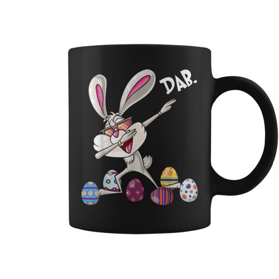 Funny Dabbing Easter Rabbit Eggs Dab Hunting Bunny Coffee Mugs