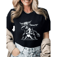 thumbnail image 1 of Funny Dabbing Highland Cow Graphic Tees Womans T shirt Shirts Black White S-5XL Tops, 1 of 4