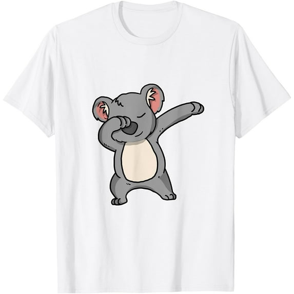 Funny Dabbing Koala Gift Bear Dab Dance Softstyle Unisex T-Shirt,White Color,Size 2XL