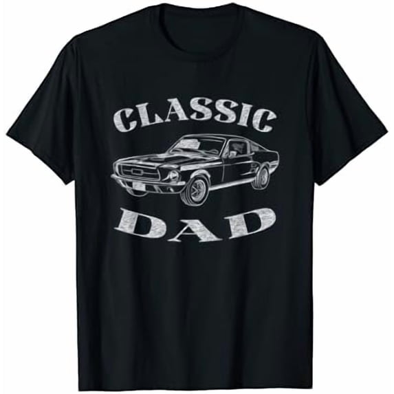 Funny Dad Classic Car Graphic T-Shirt