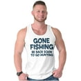 thumbnail image 1 of Funny Dad Gone Fishing Hunting Season Tank Top Sleeveless Tee Men Brisco Brands S, 1 of 5