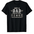 thumbnail image 1 of Funny Dad Graphic T-Shirt – Just a Dad Doing Dad Things Retro Vintage Style Father’s Day Gift Tee for Men, 1 of 5