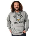 thumbnail image 1 of Funny Dad Joke Yolks Crack Me Up Men's Big & Tall Graphic Hoodie Brisco Brands 2X, 1 of 4