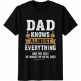 thumbnail image 1 of Funny Dad Knows Almost Everything T-Shirt, Humorous Father Quote Graphic Tee, Casual Gift for Dad, 1 of 8
