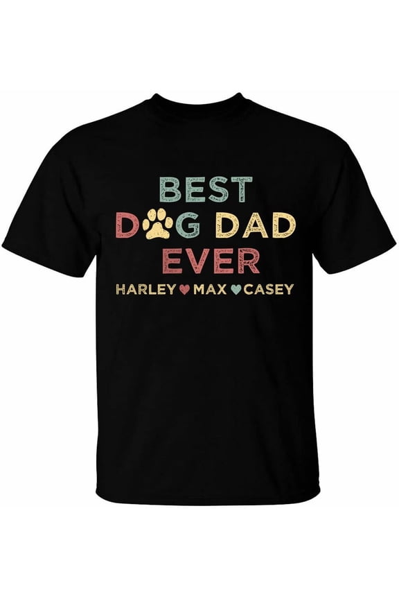 Funny Dad T-Shirt, Custom T Shirt for Dad Bonus Dad Stepdad, Personalized Dad Tee