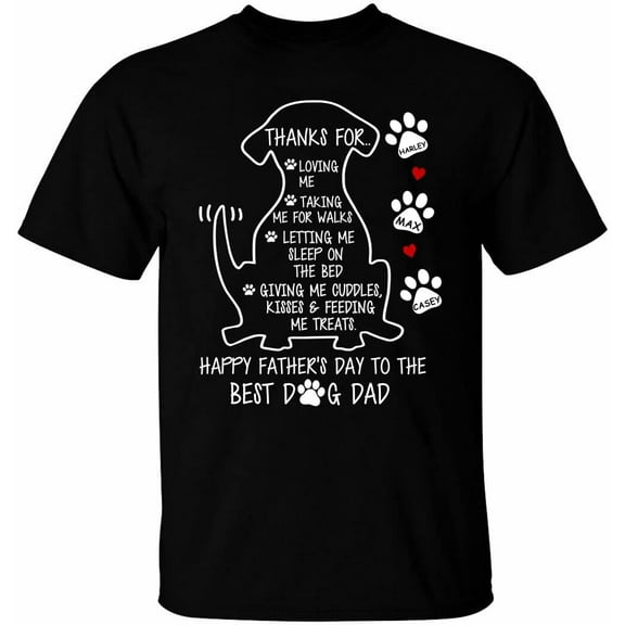 Funny Dad T-Shirt, Custom T Shirt for Dad Bonus Dad Stepdad, Personalized Dad Tee