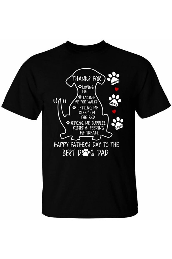 Funny Dad T-Shirt, Custom T Shirt for Dad Bonus Dad Stepdad, Personalized Dad Tee