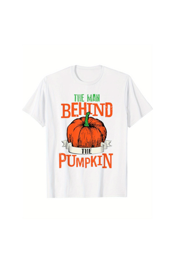 Funny Dad T-Shirt, "Man Behind The Pumpkin" Halloween Tee, Autumn Gift S-4XL