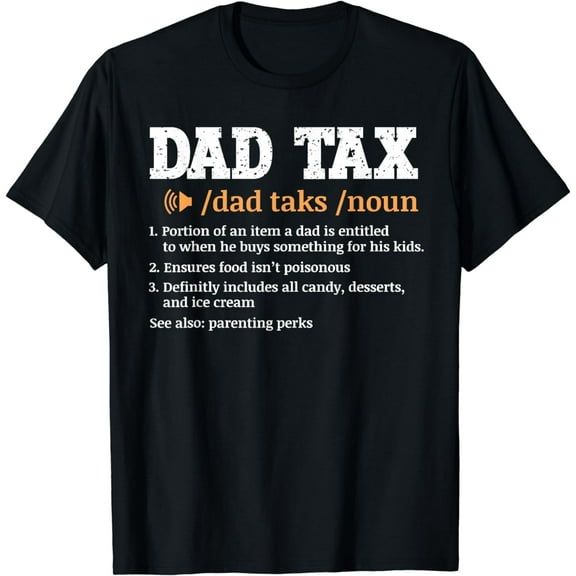 Funny Dad Tax Definition Retro Vintage T-Shirt