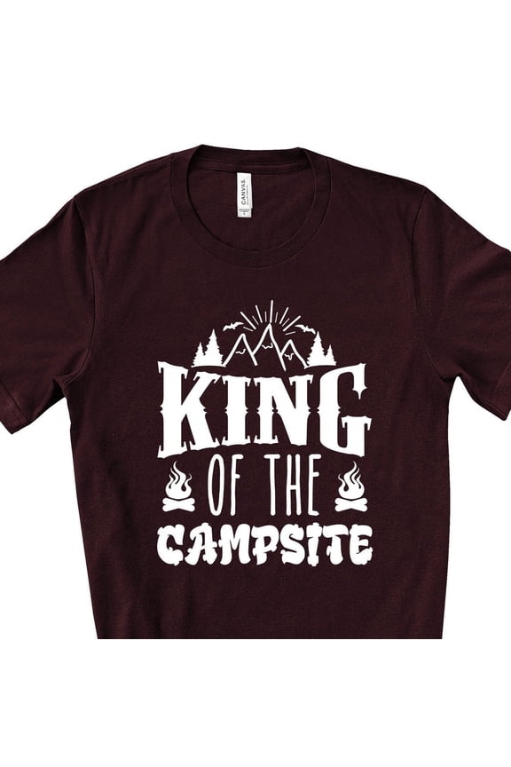 Funny Dad Tee, Camping Guy, King Of The Campsite Shirt, Dad, Father'S Day Gift Unisex S-5XL Hot Trending Shirt, Vintage Birthday Gift