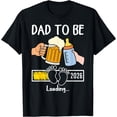 thumbnail image 1 of Funny Dad To Be 2026 Loading Pregnancy Announcement T-Shirt New Father Gift Retro Graphic Tee, 1 of 6