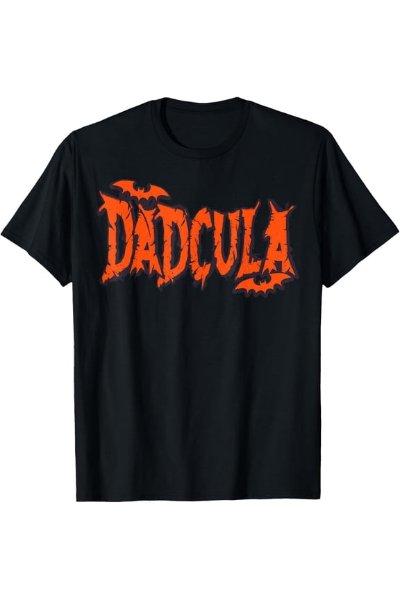 Funny Dadcula Halloween Dad Costume Bat Vampire Daddy Men T-Shirt