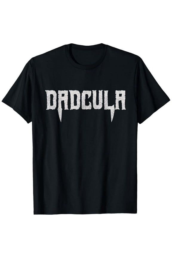 Funny Dadcula Halloween Dad Mens Costume Vampire Fangs T-Shirt